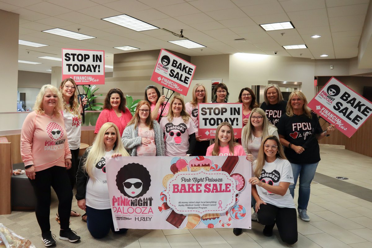 myFPCU's tweet photo. Thank you to everyone who purchased from and donated to our Pink Night Palooza Bake Sale!🍪🧁

Because of your generosity, we were able to raise $4,000 for Hurley Medical Center for their breast cancer research program. https://t.co/BIOh313Iw2