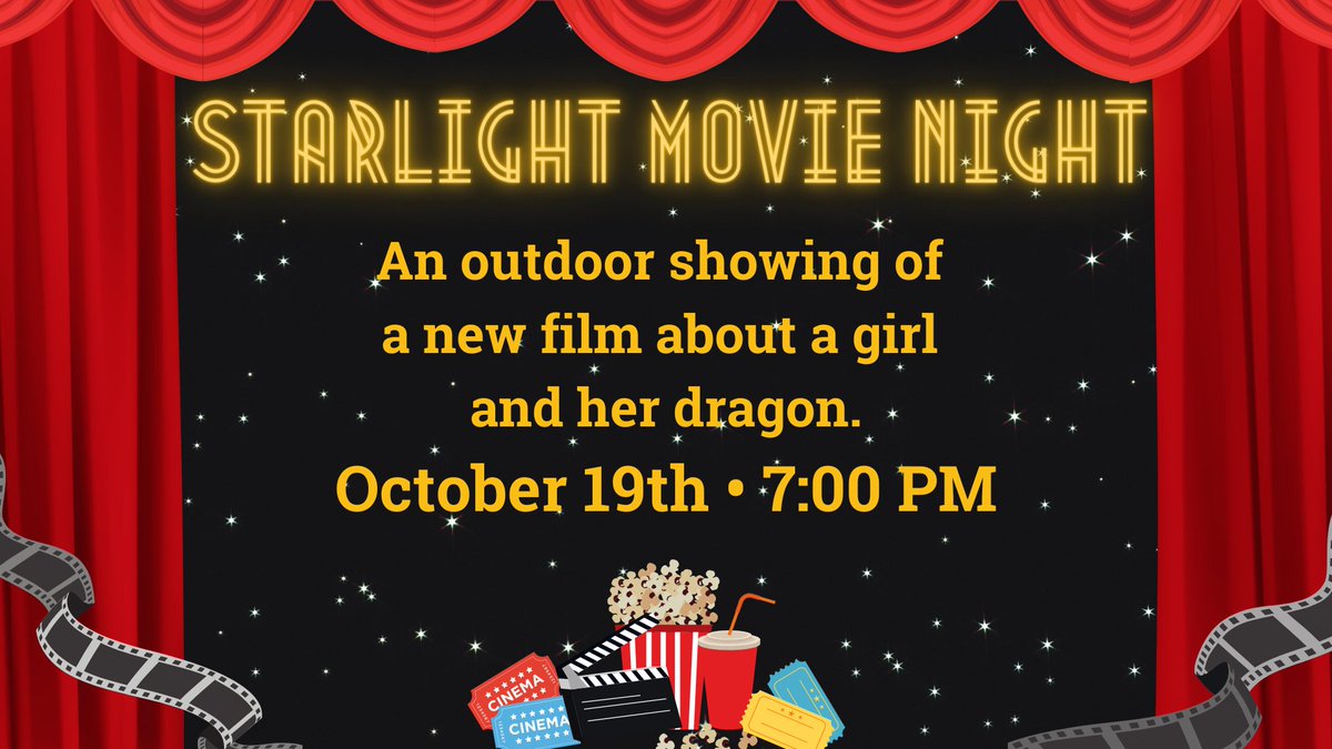 Join us at the Library next Tuesday for a movie under the stars! Bring your lawn chairs, blankets, and snacks and a enjoy a family-friendly animated film. The show starts at dusk! More info at boylepublib.org/events/starlig…