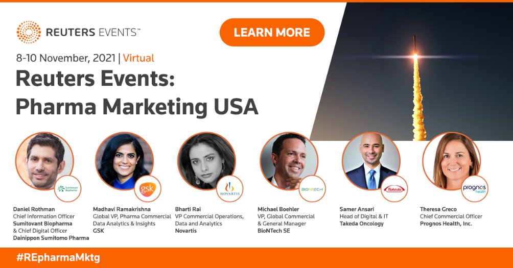RE_Pharma's tweet photo. Register for a FREE keynote pass to Pharma Marketing USA and join the discussion with the speakers below!- https://t.co/1FPZelCXgm 

#Pharma #Marketing #Commercial #Data 
@GSK @Novartis @BioNTech_Group @TakedaOncology @prognosAI https://t.co/ltShMvk95F