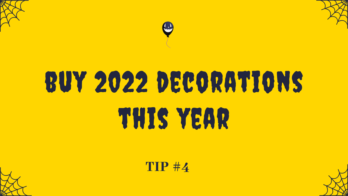 HealthyCoinLLC's tweet photo. Halloween Money Saving Tip #4:  Purchase decorations for NEXT Halloween this year.

You might be surprised to find that many grocery stores actually start slashing prices on Halloween items ON Halloween Day!  You may be able to find discounts from 75-90% off!

#halloweencostumes https://t.co/O7O0F5o6VL