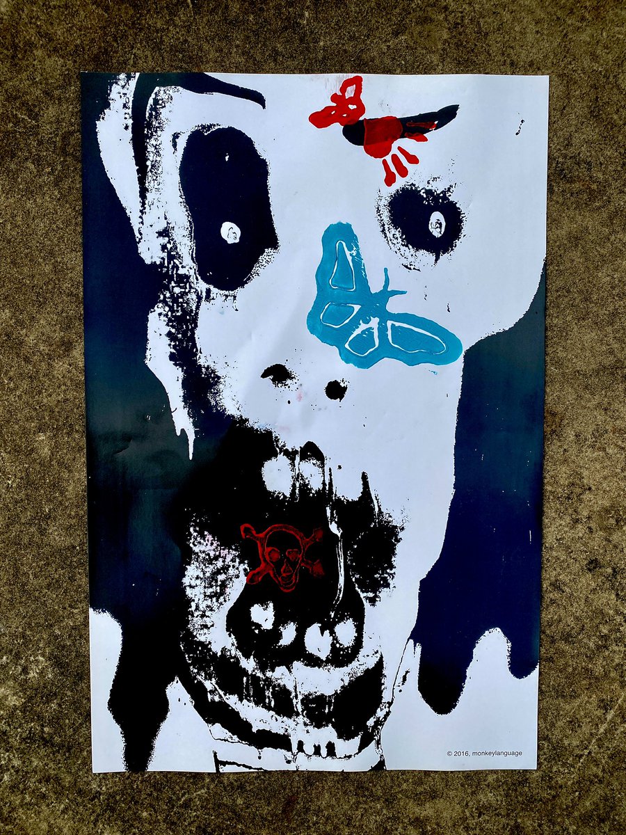 swimdeep's tweet photo. This is the painting I made the print from, https://t.co/EL2ZkWcDJO Oils, Raw Pigment, Ink, Oil Crayon, Aerosol, Sand, Stones, Pine Needles on Archival Transparent Synthetics, Approx, 23x35 #PrintBlock #SOA #MayansMC #sonsofanarchy #asknopermission #artprints #originalart #tattoo https://t.co/DBK5aOEs2O
