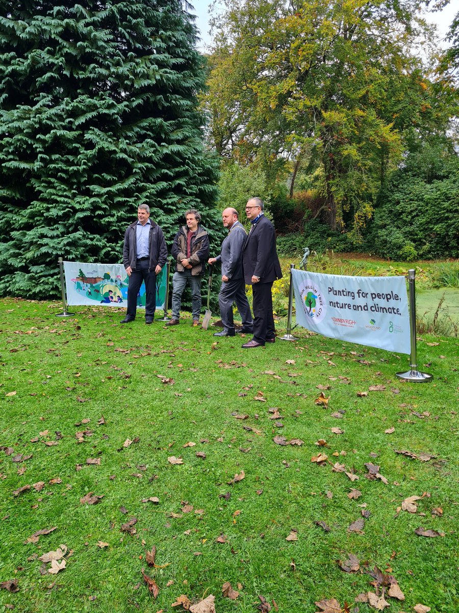 SuzieSaunders20's tweet photo. What a beautiful setting Lauriston Castle was for the launch of @Edinburgh_CC's Million Tree City project, with Lord Provost Cllr Frank Ross. Thank you to Friends of Lauriston Castle Estate for being great hosts! @WoodlandTrust https://t.co/xpOcpSgsRV