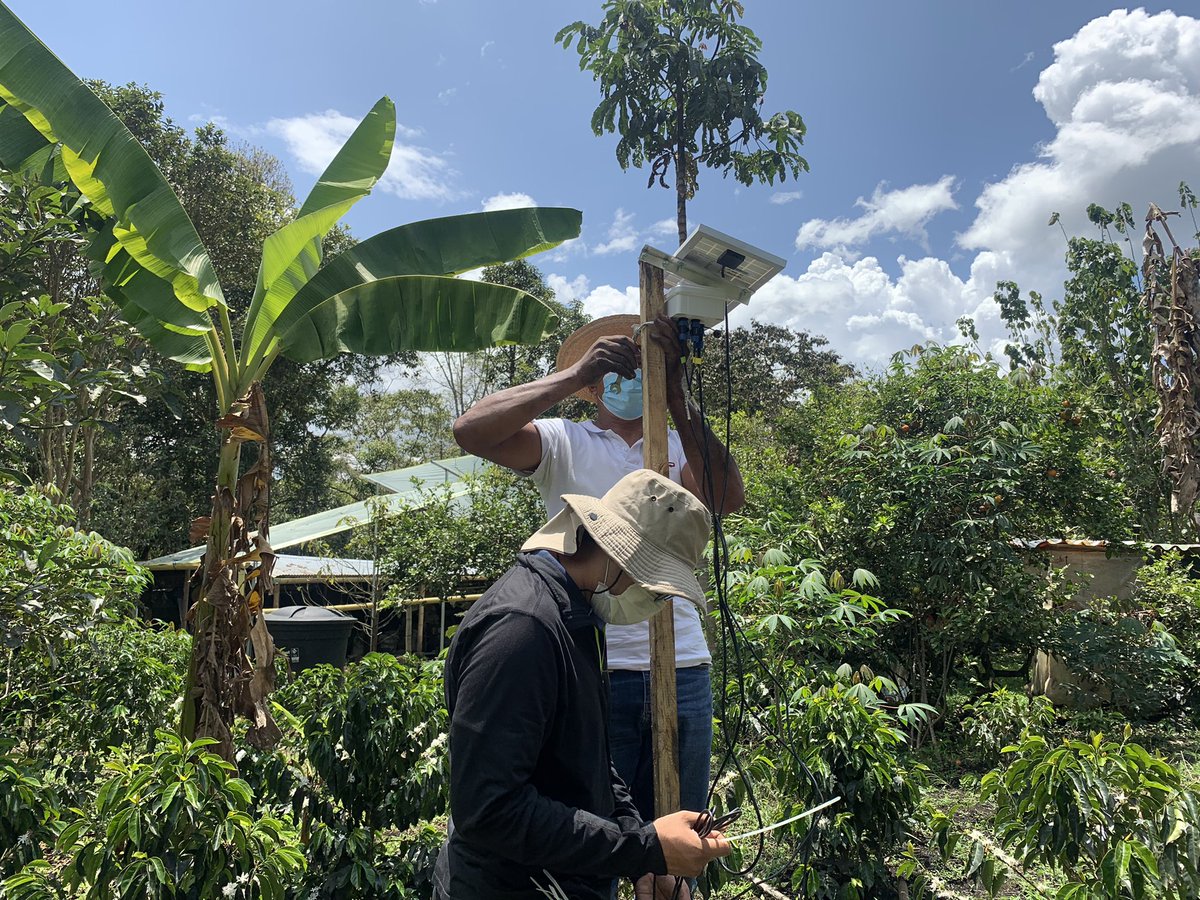 AgtechParaTodos's tweet photo. Trabajo de campo IoT #agrotec #smartagro primera prueba implementada del sensor de humedad del #proyectoFONTAGRO para pequeños y medianos agricultores en Los Cerrillos, Cauca. #Tesac @AgtechParaTodos @BiovIntCIAT_esp @visualiti https://t.co/RBjxo724qf