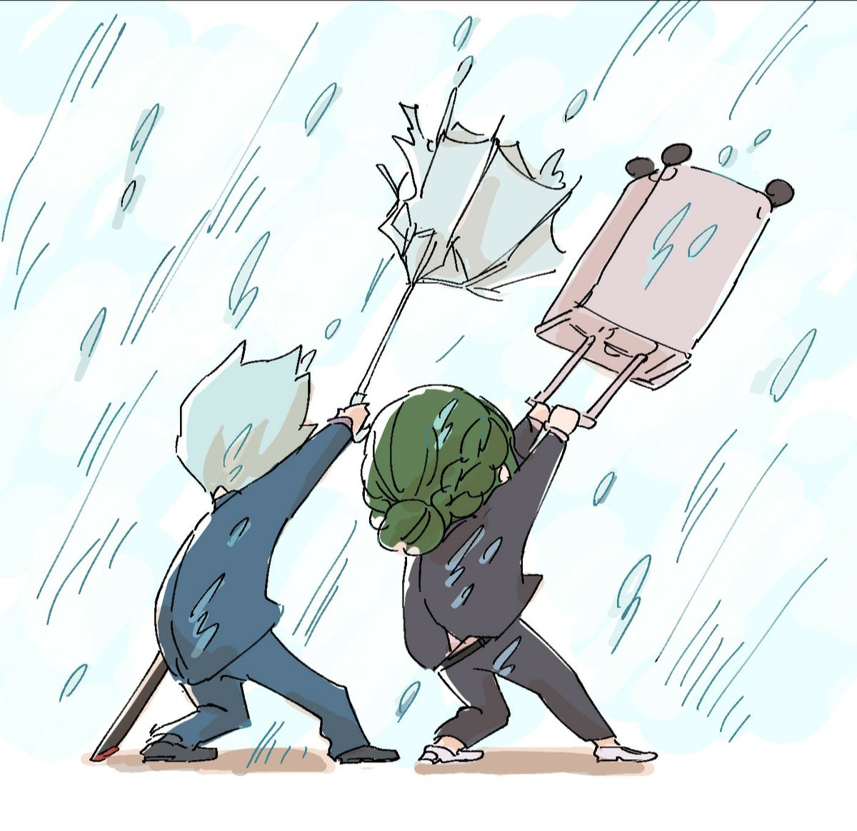 謎の風に吹かれている同盟の落書きが溜まってた 
