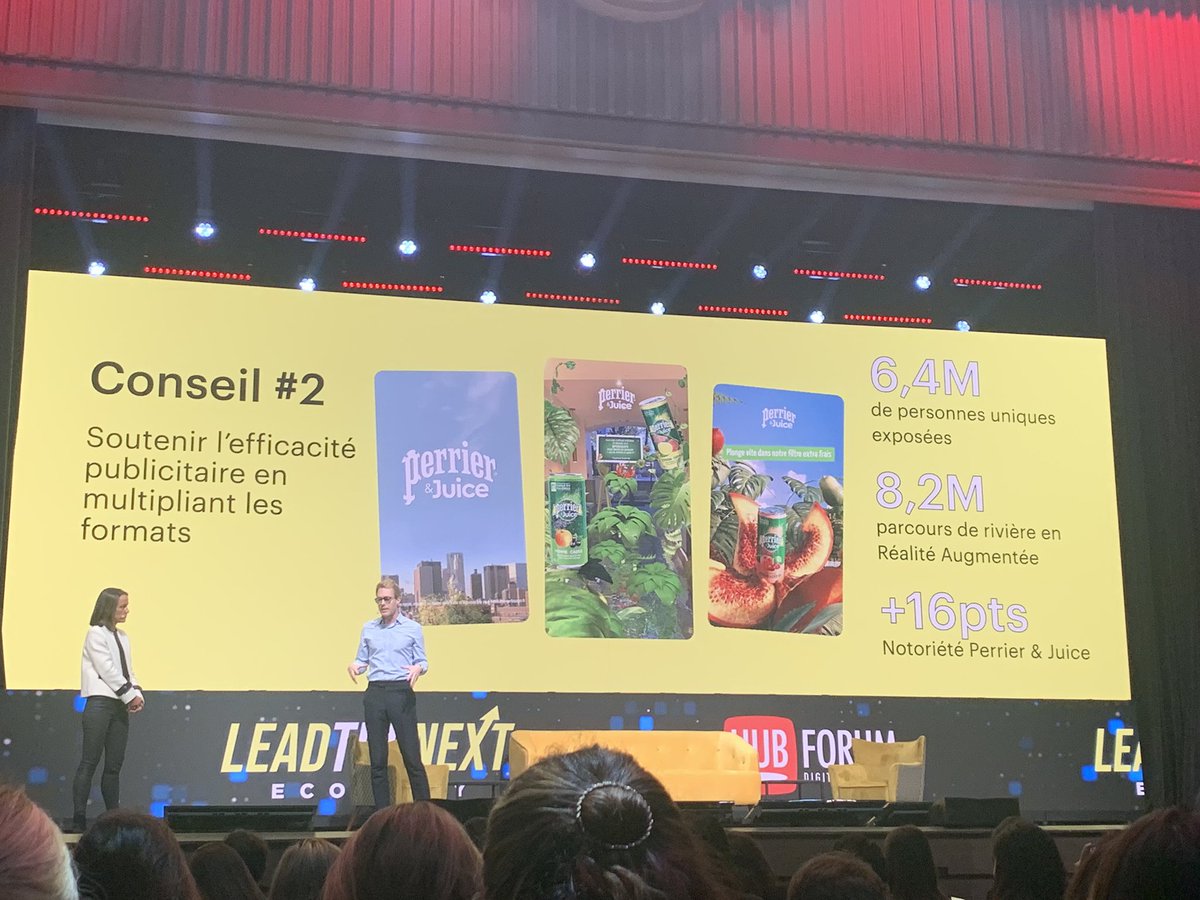 NatachaHoltz's tweet photo. Comment utiliser @Snapchat pour communiquer auprès du plus grand nombre quand on est une marque historique comme @PerrierFr ? 

- 1 Faire de l’utilisateur le héros du récit, 

- 2 Multiplier les formats, 

- 3 Parler à tous les publics, 

 #HubForum2021 @HUBInstitute https://t.co/YeoZPp8TMi