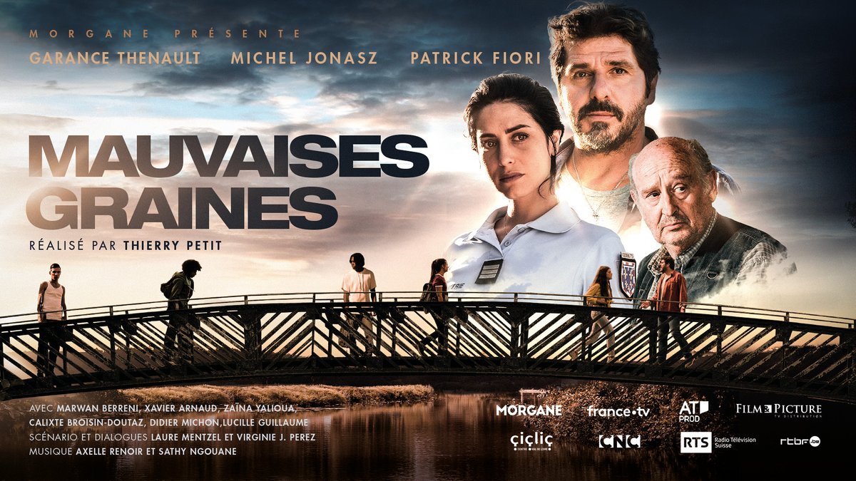 🎬 Le 26 octobre à 21h05 sur @France3tv découvrez "Mauvaises Graines" - un film de Thierry Petit avec <a href="/patrickfiorioff/">Patrick Fiori</a>, <a href="/MichelJonasz/">Michel Jonasz</a>, Garance Thenault, Marwan Berreni, Xavier Arnaud, Zaïna Yalioua, Calixte Broisin-Doutaz, Didier Michon, Lucille Guillaume...
#mauvaisesgraines