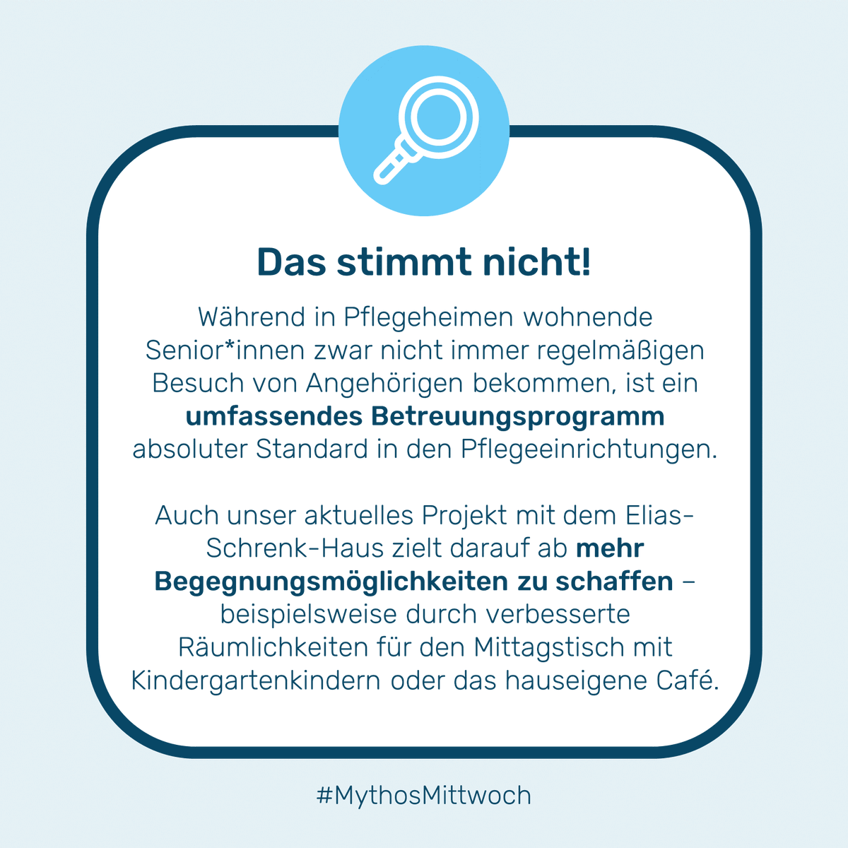 XavinCrowd's tweet photo. 𝗠𝘆𝘁𝗵𝗼𝘀 #𝟰
„Im Pflegeheim ist man immer einsam!“🥺
❌Das stimmt nicht!
Ein umfassendes Betreuungsprogramm ist heutzutage Standard in den #Pflegeeinrichtungen. Auch unser aktuelles Projekt zielt darauf ab mehr #Begegnungsmöglichkeiten zu schaffen: https://t.co/EtRgW3xScc 😎 https://t.co/DHlEk9mhFU