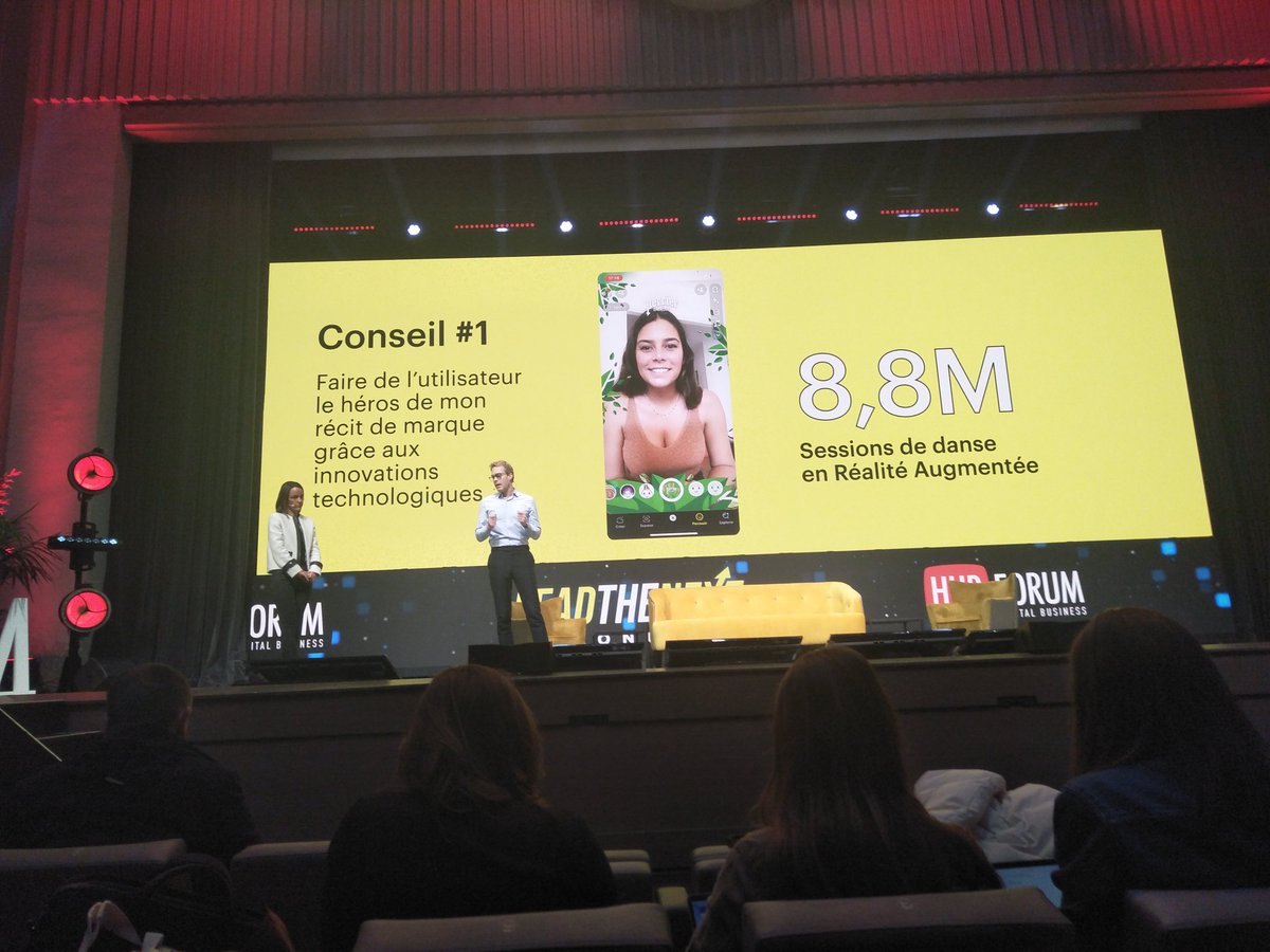 Activation digitale <a href="/Perrier/">Perrier</a> <a href="/Snapchat/">Snapchat</a>.
"Avec <a href="/Perrier/">Perrier</a> on a une communication avec un protagoniste qui incarne la marque. Grâce à <a href="/Snapchat/">Snapchat</a> les utilisateurs deviennent les héros de la marque "
#hubforum2021
#MBADMB 
<a href="/VincentMontet/">Vincent MONTET</a> 
<a href="/ArnaultChatel/">Arnault Chatel</a>