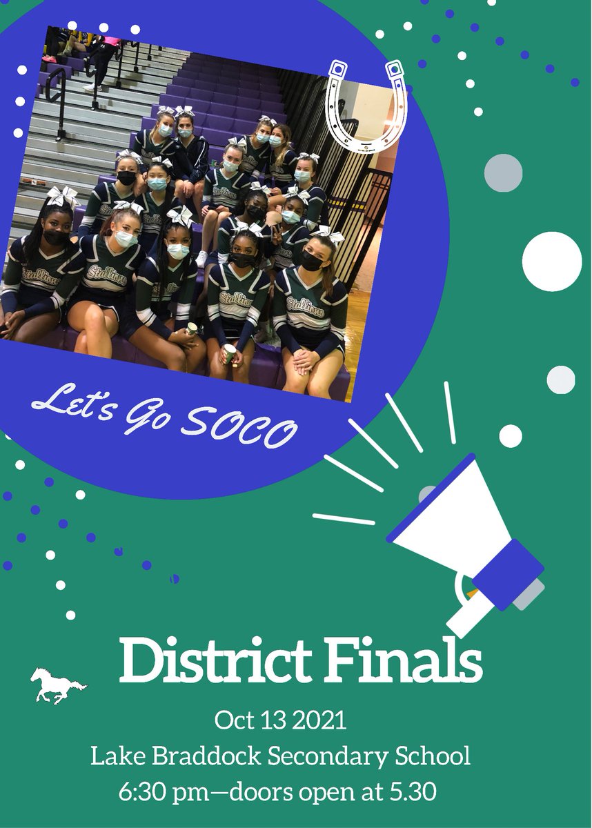 soco_cheer's tweet photo. “S-C-H-S, BLUE GREEN WHITE” let’s go stallions! Come on out and support this hardworking team! 💚💙✨👏🏻#stallionnation https://t.co/5vKEs5zIXt