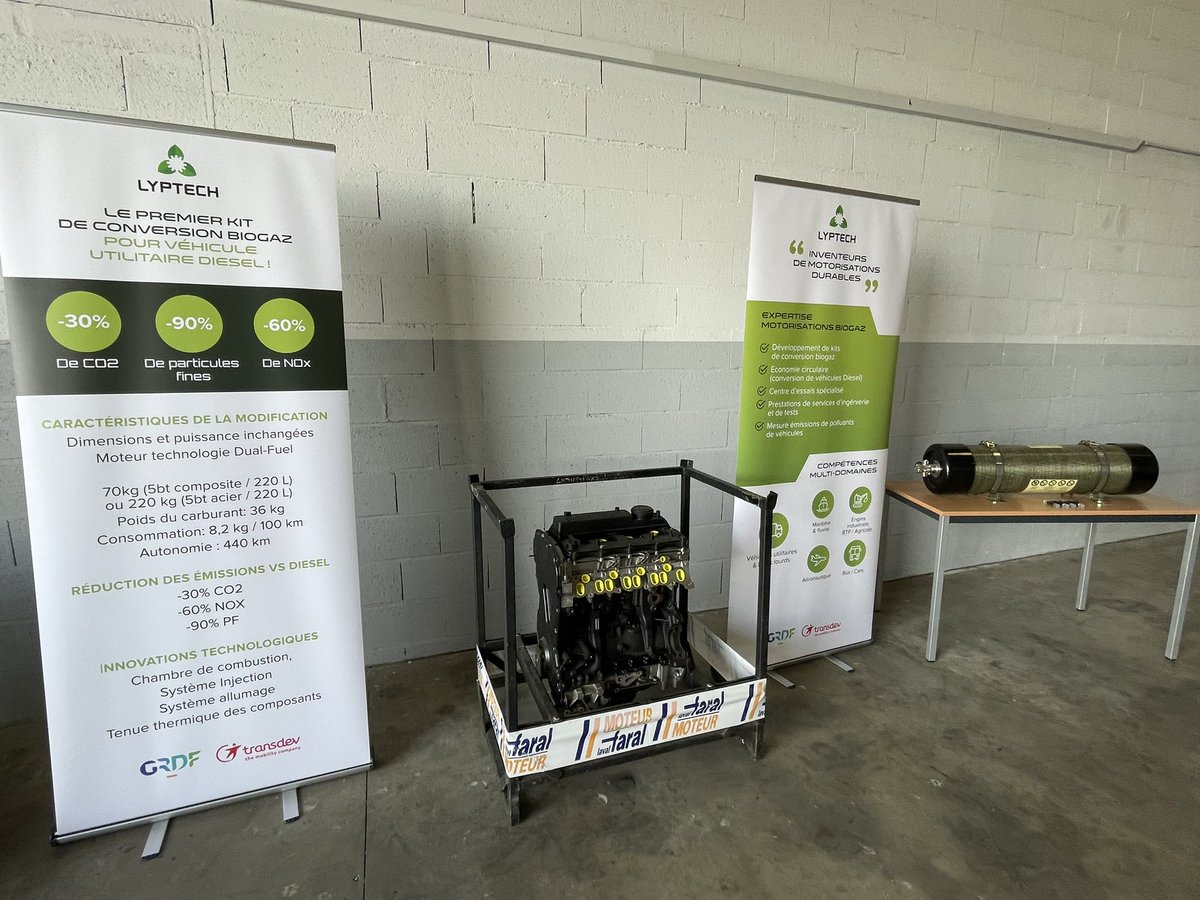 DucommunLaurent's tweet photo. Quel plaisir que de partager cette inauguration du premier Kit de Retrofit diesel-#GNV de la startup #LYPTECH, avec ses nombreux partenaires @TisseoSMTC @BanqueDesTerr @sicoval31 @transdevFR @GRDF et le cluster #TRANSTEN https://t.co/cxAtnEGKRD
