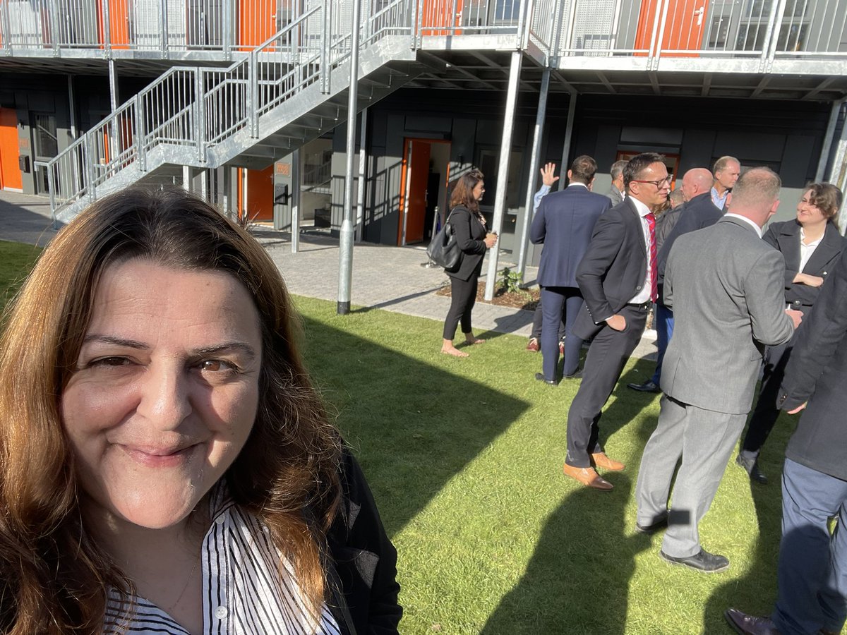 Look what we did ! ❤️ Huge thanks to all the wonderful Haringey Council staff who put their heart and soul in to delivering Olive Morris Court. A pioneering scheme of 32 modular homes for single homeless people made possible by funding from the GLA  #LabourInPower.