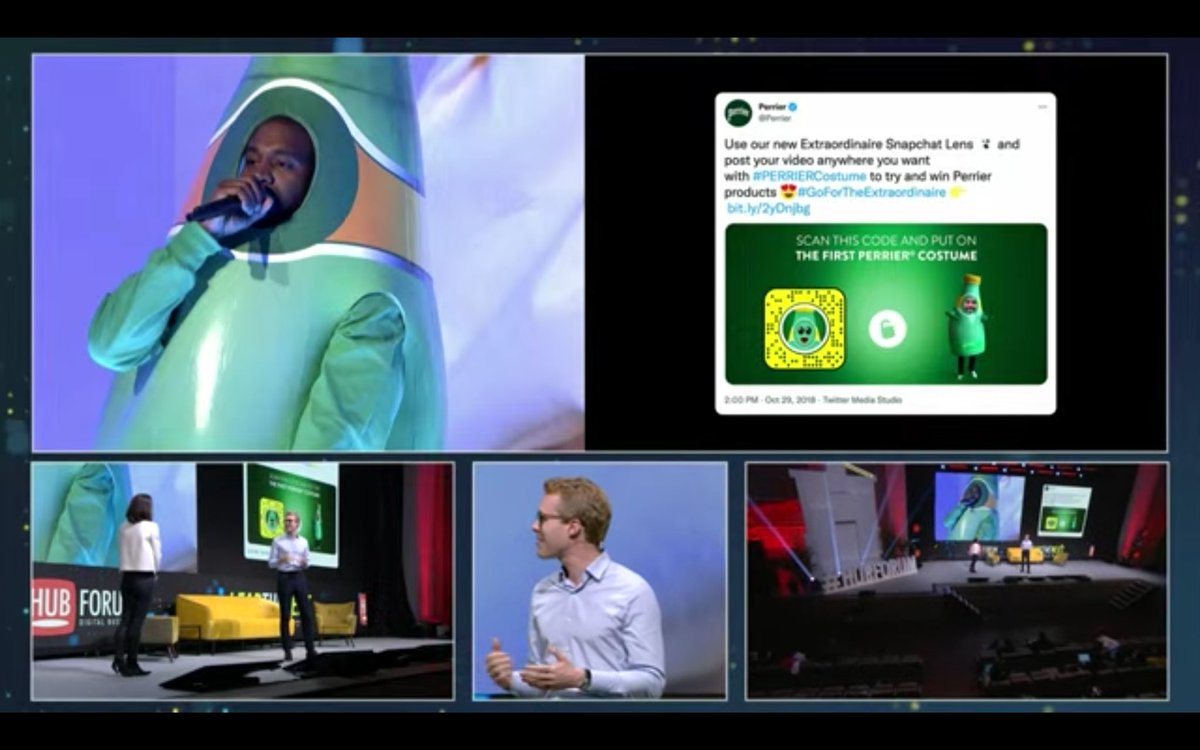 <a href="/kanyewest/">ye</a> entremetteur de la relation crée entre <a href="/PerrierFr/">Perrier France</a> &amp; <a href="/Snapchat/">Snapchat</a> il y a maintenant 3 ans!  Sophie Jean-Jarry &amp; Charles Dalibot nous parle de leur collaboration au #HUBForum2021 <a href="/HUBInstitute/">HUB Institute</a> #NextEconomy #MBADMB