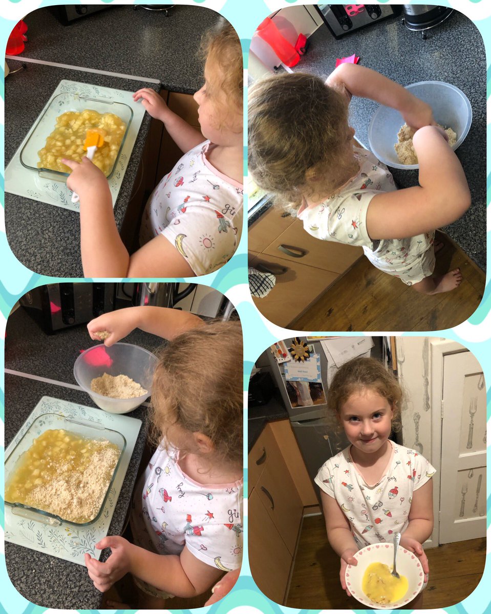_Stacey_89's tweet photo. @FellDykePrimary CM baked a autumn dessert with mam last night Apple crumble and custard https://t.co/jawytuldV4
