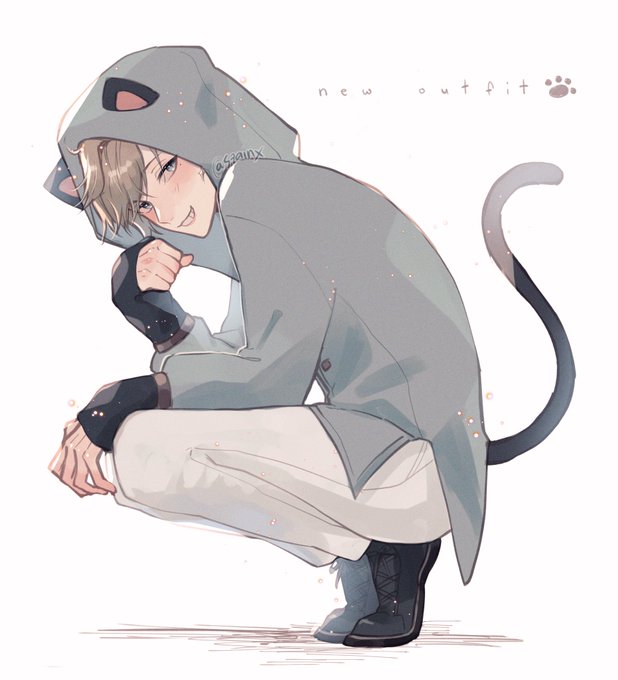 「男の子 猫耳パーカー」のTwitter画像/イラスト(人気順)