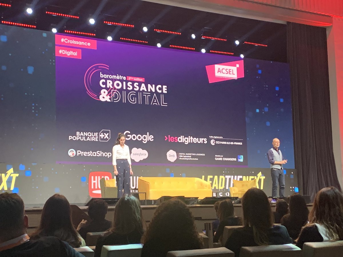 Enfin la conférence de <a href="/VincentMontet/">Vincent MONTET</a>, VP chez <a href="/AcselDigital/">Acsel</a>  et <a href="/PerleBagot/">Perle Bagot</a> qui nous parlent du baromètre croissance et digital et nous conseille pour performer en 2022, toujours au <a href="/hubforum/">FORUM HUB</a> !

#HUBFORUM #MBADMB #NextEconomy #TransfoNum