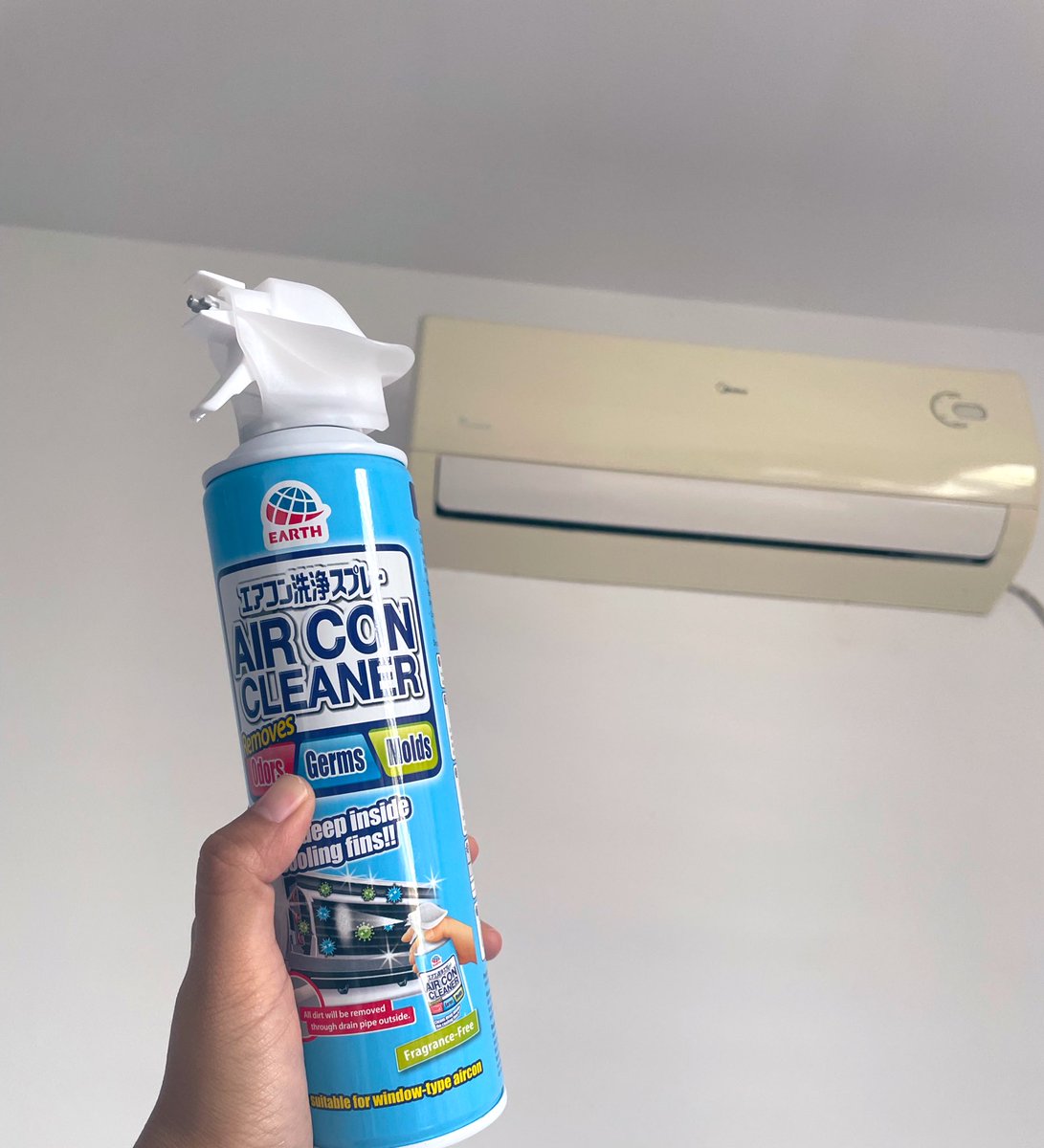 Aida Sue On Twitter Dari Time Mco Cuci Aircond Sendiri Guna Spray Ni Je Sebab Takleh Nak Panggil Orang Cuci Aircond Memang Kotoran Bau Pun Dah Hilang And Makin Sejuk