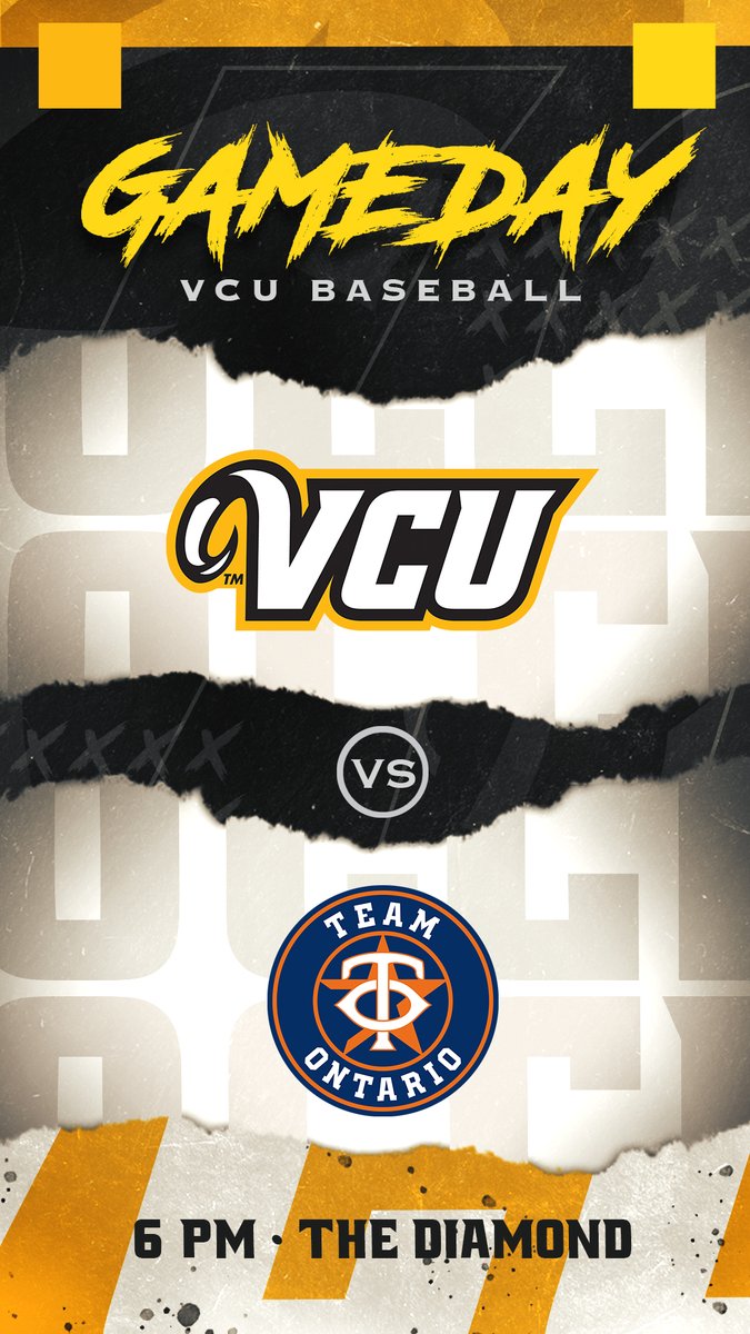 VCUBaseball's tweet photo. We take on Team Ontario tonight at The Diamond!

Gates open at 5 p.m.
First pitch is at 6 p.m.
Admission is 🆓

#LetsGoVCU #ThisIsRamNation https://t.co/IfD6cyALIJ