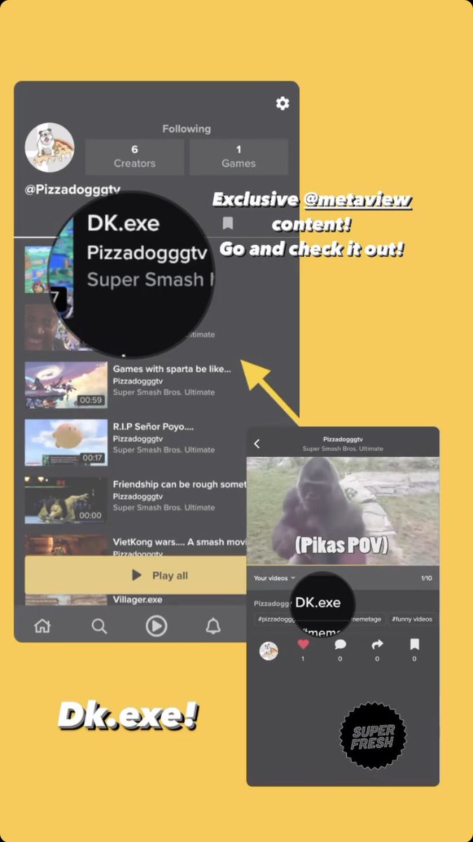 pizzadogggtv's tweet image. Brand new memetage uploaded on the @metaview app!!! Go and check it out guys!! #memetage #metaview #SuperSmashBrosUltimate #ssbumemes #ssbuclips