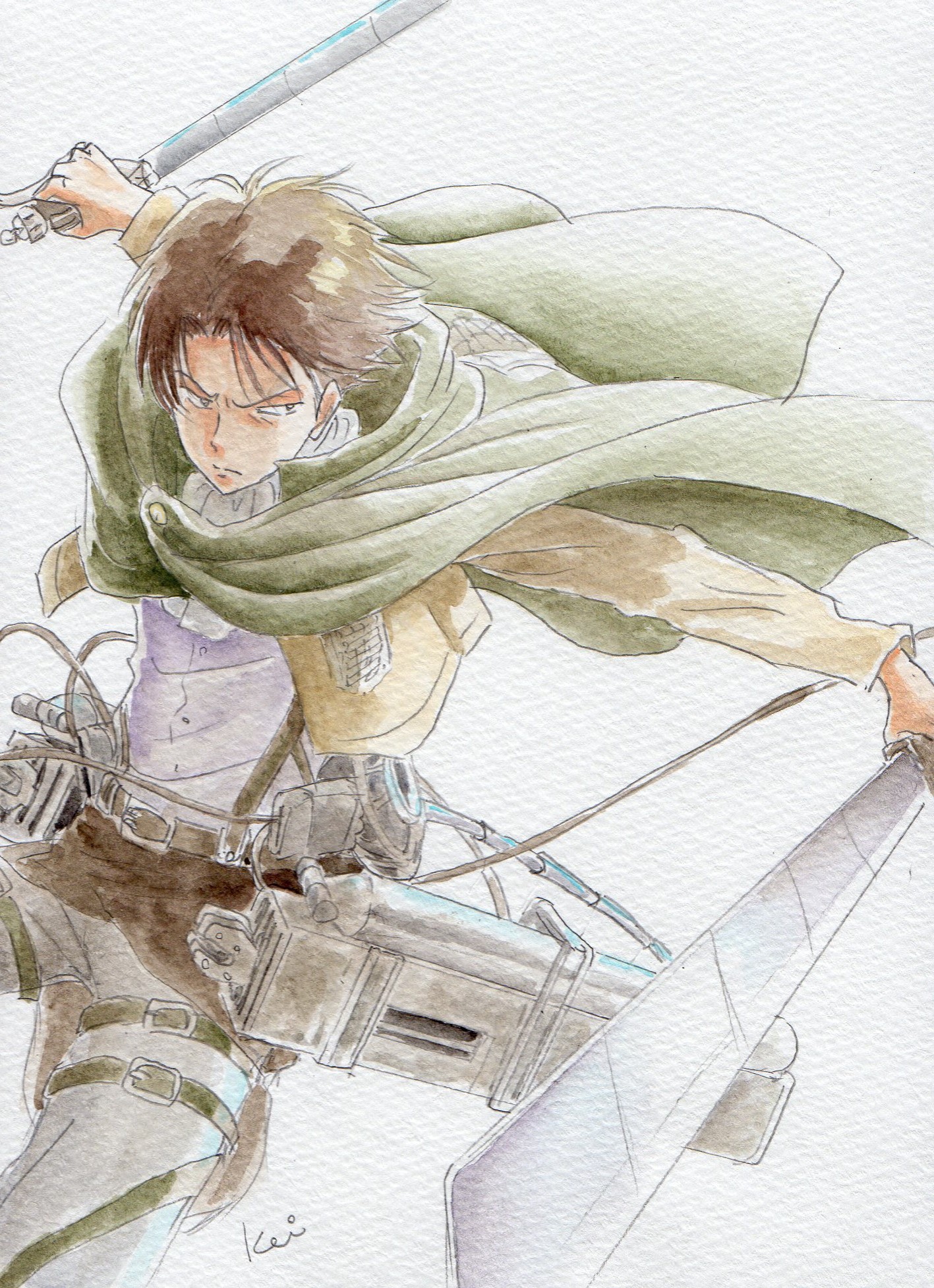 如月 圭 進撃の巨人 リヴァイ リヴァイ兵長 背景デジ絵 アナログのみ うーん 過去のリベンジできたのだろうか T Co Lcsvtj14tt Twitter
