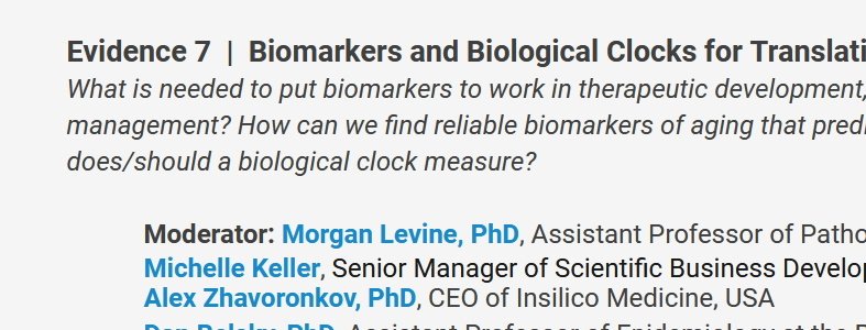 TODAY, Alex Zhavoronkov (<a href="/biogerontology/">Alex Zhavoronkov, PhD (aka Aleksandrs Zavoronkovs)</a>) and Michelle Keller (<a href="/quelle_heure/">Michelle Keller</a>) will be discussing the potential use cases of aging biomarkers at <a href="/metabesity/">Kitalys Institute</a>  2021 
13 Oct 2021, 2:00 - 3:15 pm ET
You can still register here for free:
metabesity2021.org/register.html
#geroscience #ai