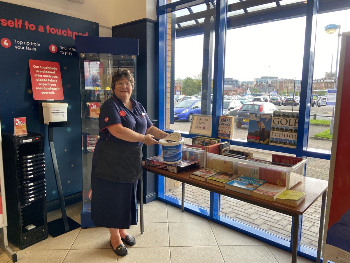ELHTandMe's tweet photo. Thank you to @Buzz_Bingo Blackburn for raising money through a book sale and collection 📚 The funds will help towards the refurbishment of the Chemotherapy Unit at #RBTH
Every penny or a pound will be gratefully received: https://t.co/bxUht7le9D
#ELHT #NHS #ELHTandMe https://t.co/P27J3PCw8t