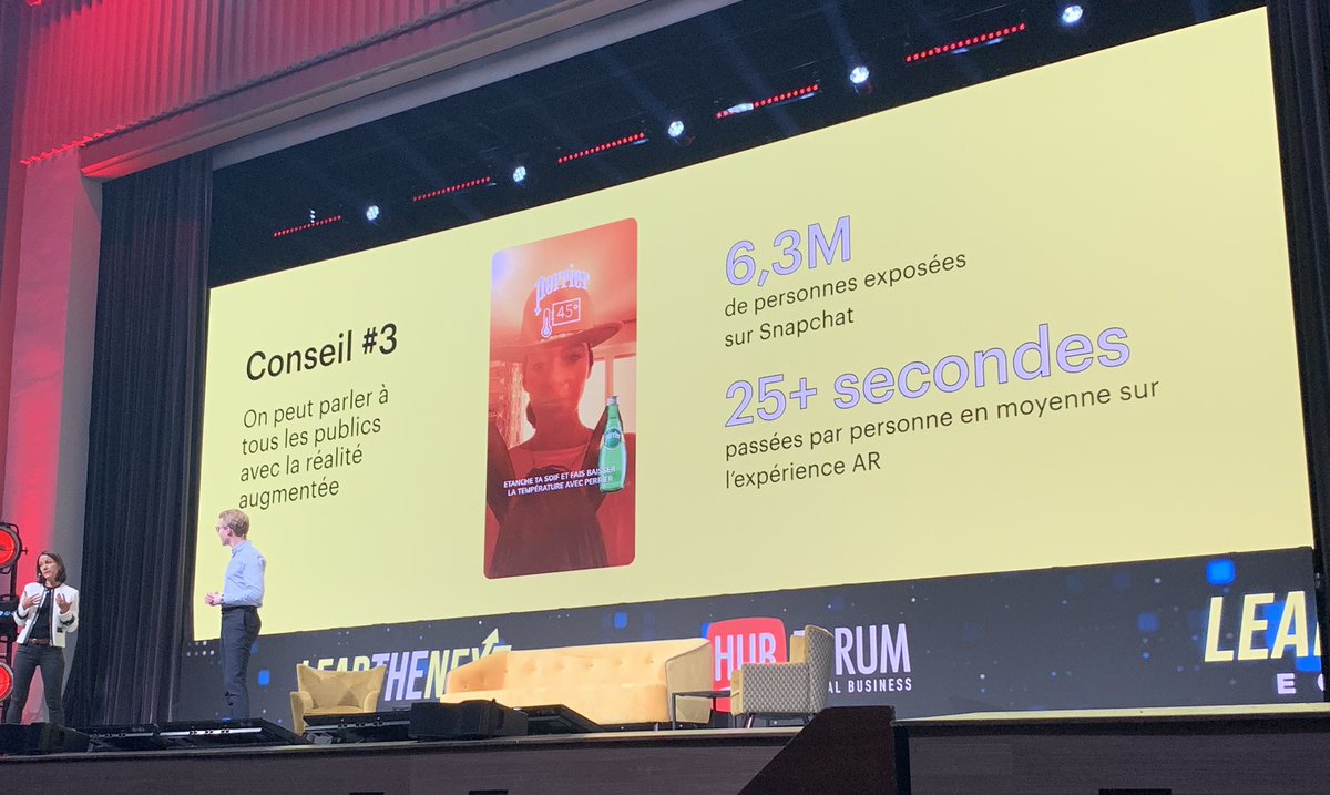 Les 3 conseils qui découlent de la collab <a href="/PerrierFr/">Perrier France</a> X <a href="/Snapchat/">Snapchat</a> suite aux différentes campagnes de publicité de Perrier. 👻 
<a href="/NestleWatersFra/">Nestlé Waters France</a> 
#HUBFORUM2021 #MBADMB #NextEconomy #TransfoNum