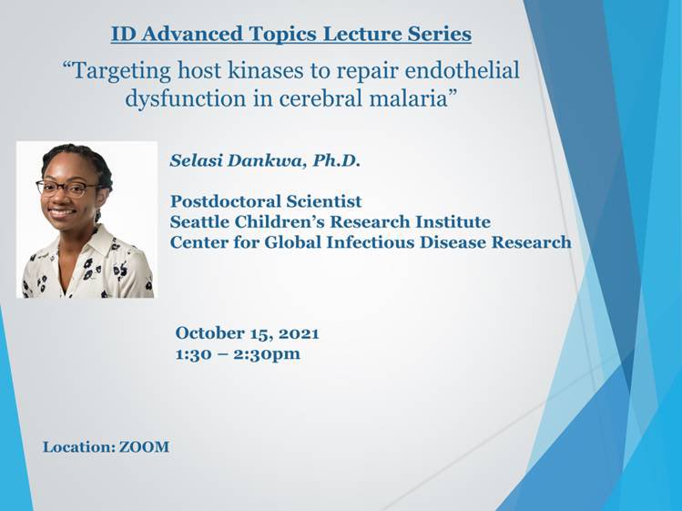 MSK Infectious Diseases Advanced Topics Lectures (@mskidat1) on Twitter photo With 220+ million cases annually malaria remains a global scourge. 👂about the host response to one of the most severe forms - 🧠malaria from rising ⭐️ <a href="/DankwaSelasi/">Selasi Dankwa</a> this week at AT! <a href="/evrnyc/">Elizabeth Robilotti</a> <a href="/OleVielemeyer/">Ole Vielemeyer</a> <a href="/WCM_ID/">Weill Cornell Infectious Diseases Division</a> With 220+ million cases annually malaria remains a global scourge. 👂about the host response to one of the most severe forms - 🧠malaria from rising ⭐️ <a href="/DankwaSelasi/">Selasi Dankwa</a> this week at AT! <a href="/evrnyc/">Elizabeth Robilotti</a> <a href="/OleVielemeyer/">Ole Vielemeyer</a> <a href="/WCM_ID/">Weill Cornell Infectious Diseases Division</a>