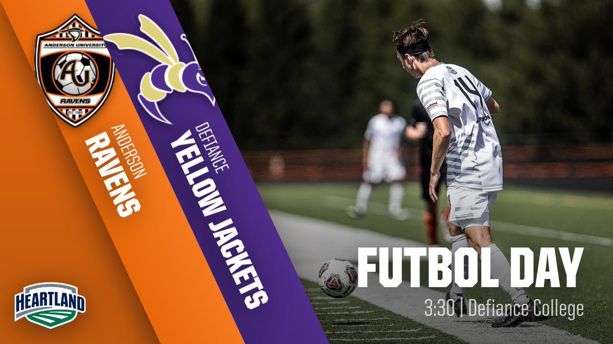 ravenmensoccer's tweet photo. IT’S FUTBOL DAY!
Today the Ravens take on the Defiance College Yellow Jackets at Defiance @ 3:30.
#GBGR
#BuildAUSoccer
#FUTBOLDAY https://t.co/hLvGmlzoXE