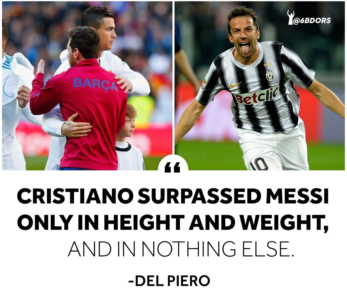 This is the most Spot on take on the Messi and Ronaldo debate 😭😭