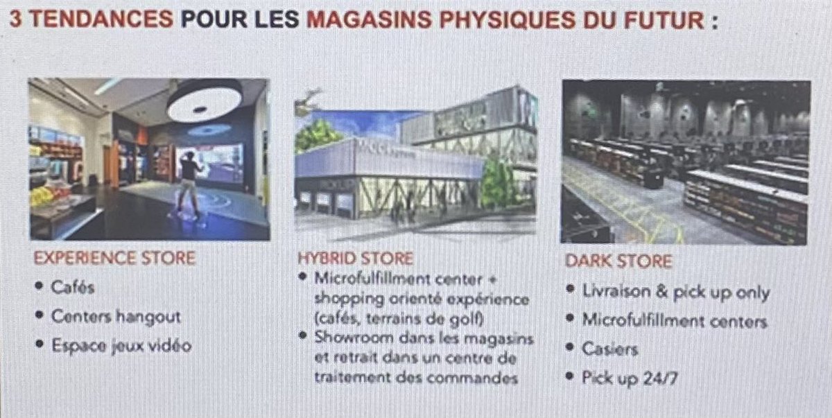 3️⃣ tendances pour les magasins physiques du futur 🚀

👉 Experience Store
👉 Hybrid Store
👉 Dark Store

#HUBFORUM #NextEconomy #retail