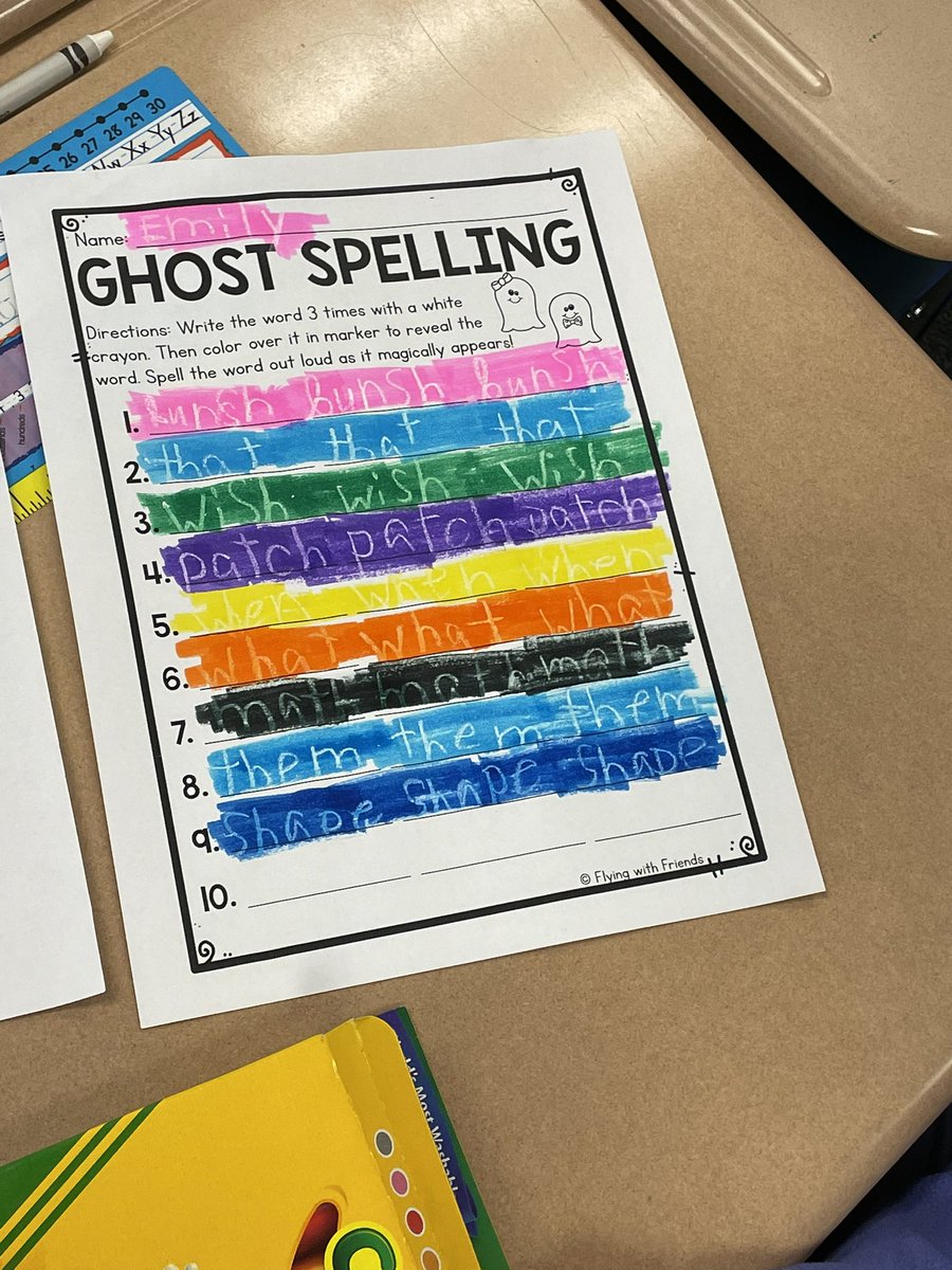 2AHappenings's tweet photo. What a fun way to practice our digraph spelling words! 👻👻 https://t.co/g8iOPn749Z