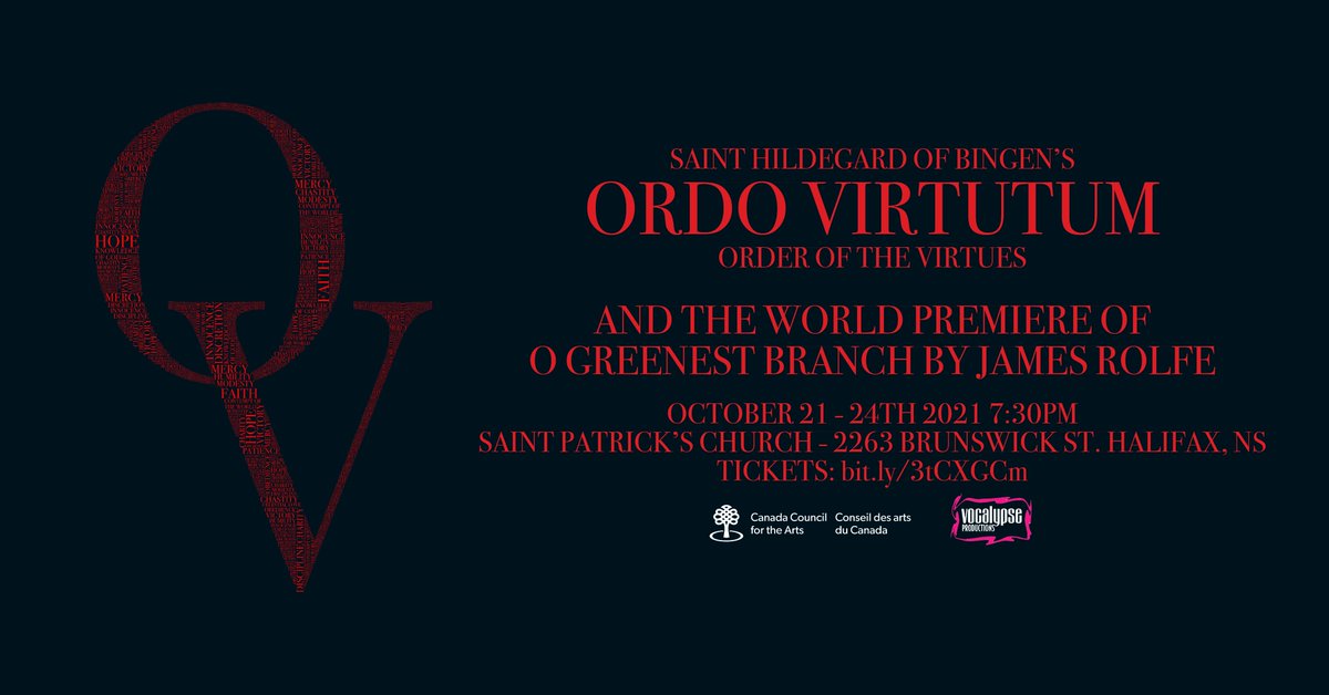 vocalypse's tweet photo. A first in Halifax.  Saint Hildegard von Bingen's ORDO VITUTUM.  The order of the virtues. https://t.co/CSKBKwKkv2