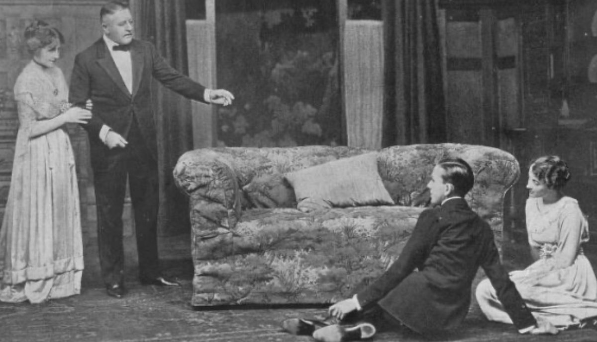 fossroger's tweet photo. #October1917 Haddon Chambers' genial new comedy ‘The Saving Grace’ at the Garrick theatre has great roles for stage veterans Charles Hawtrey as a Boer War hero who tries to join army in 1914 and for Mary Jerrold as his wife but also for young Noël Coward as a ‘silly ass’ type. https://t.co/h5uZhSHGwa