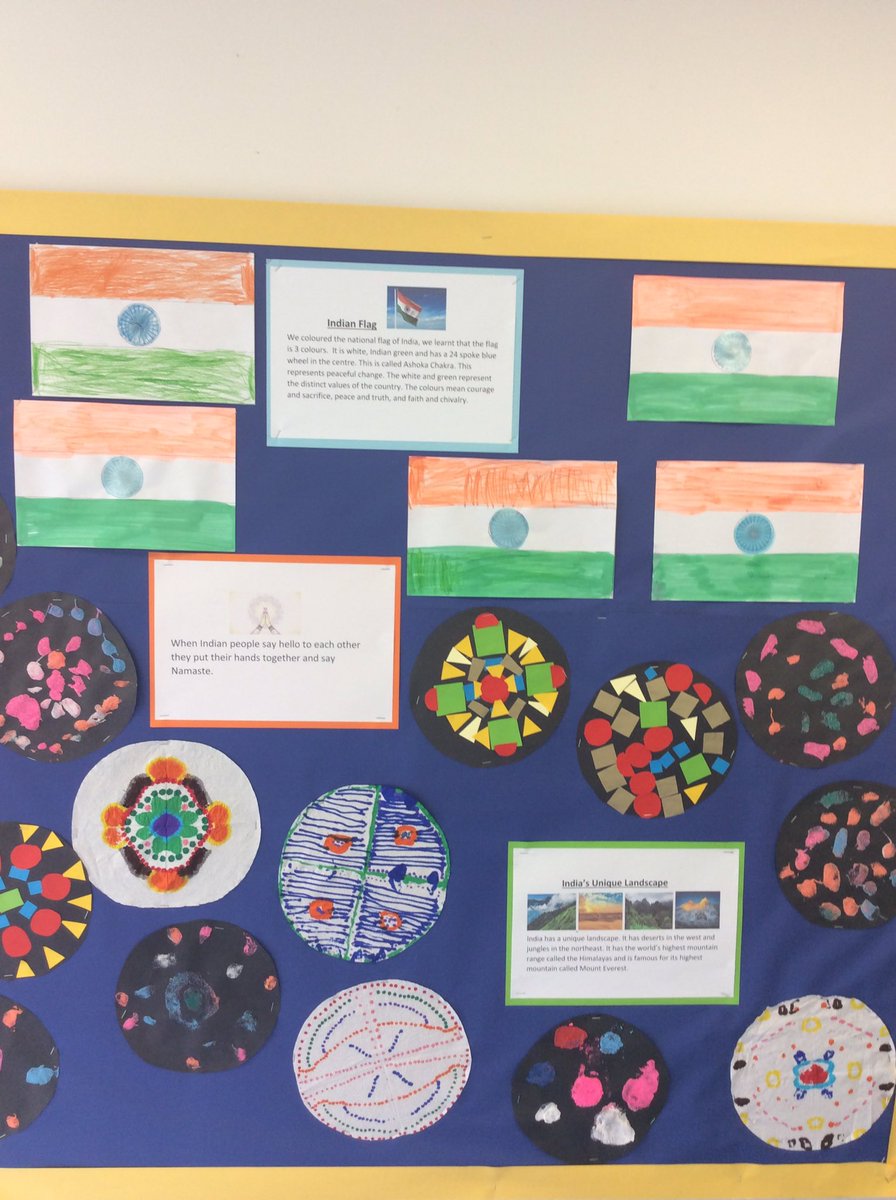 HTAClassGrim's tweet photo. In Mrs Webster’s class we have been learning about India as part of our Multicultural week. We had an Art afternoon and created some amazing Art work. # #HTAArt @HTAClassWebster #HTAAspires https://t.co/zXKHgBhCCk