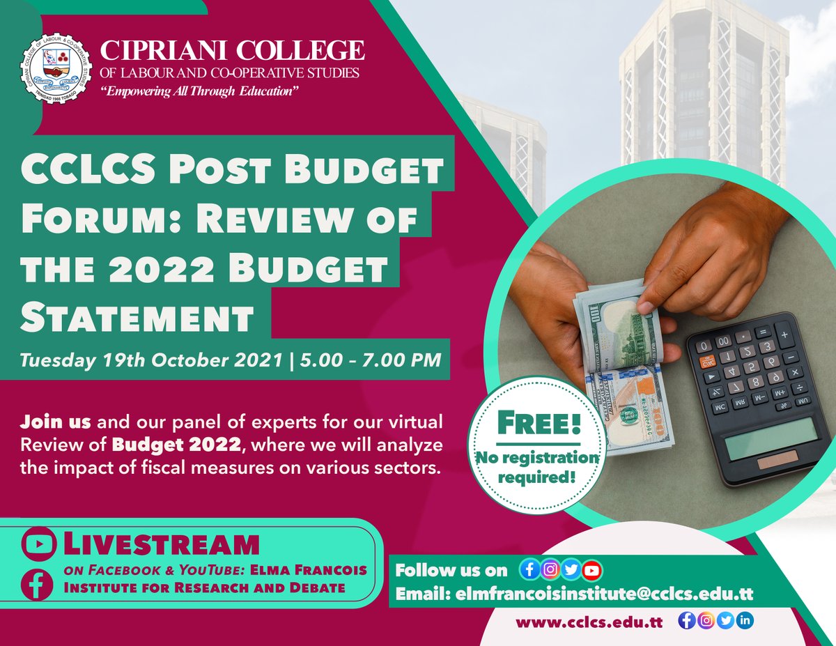#PostBudget  YOU ASKED WE LISTENED! 📣

🕔 Join us for the 𝘾𝘾𝙇𝘾𝙎 𝙋𝙊𝙎𝙏 𝘽𝙐𝘿𝙂𝙀𝙏 𝙁𝙊𝙍𝙐𝙈 on Tuesday 19th October 2021, from 5.00 pm - 7.00 pm!

🔗 Link: youtu.be/uhp67w0yIUI 

Don’t Miss It!