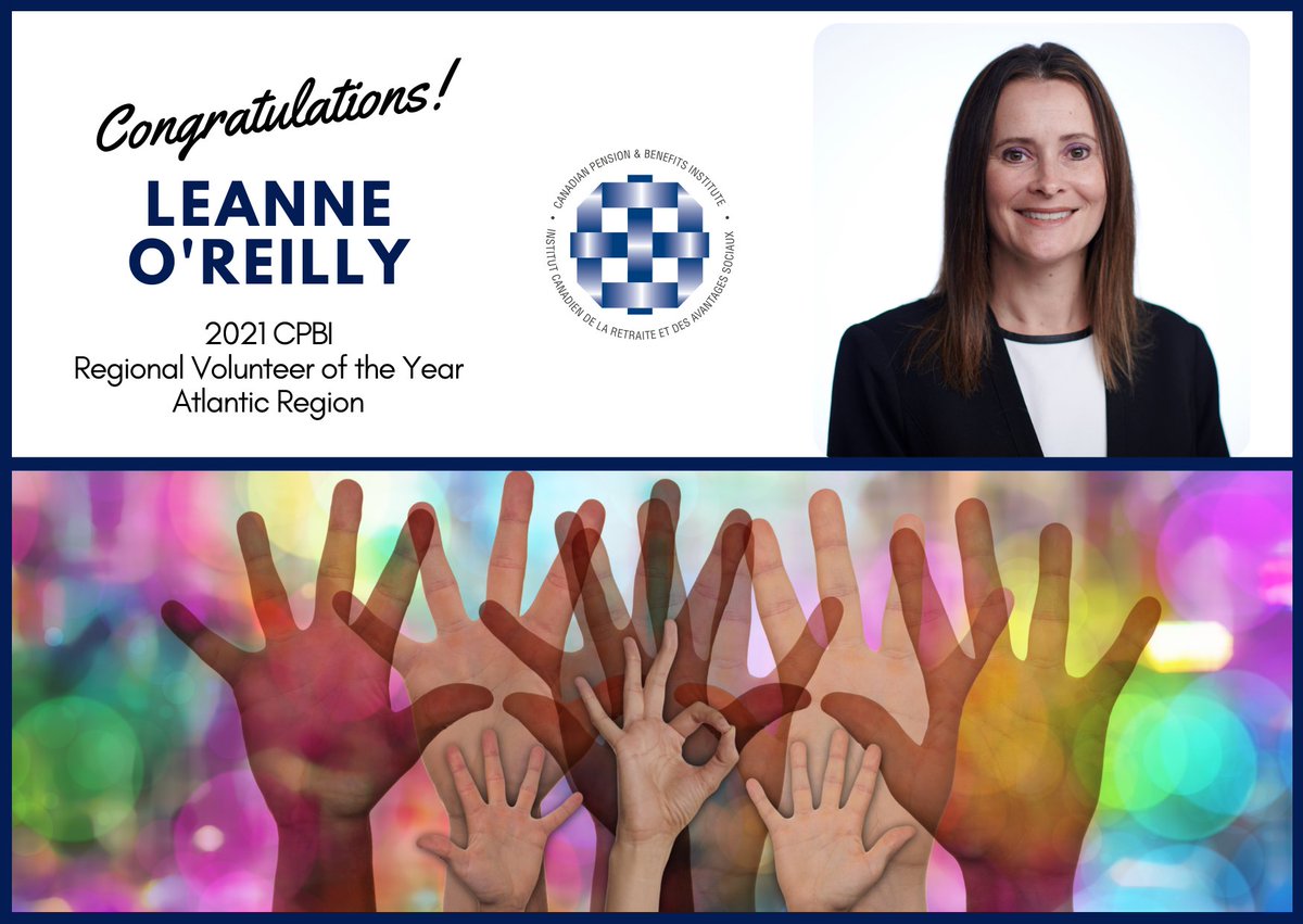 Congratulations to Leanne O'Reilly, CPBI's 2021 Regional Volunteer of the Year for the CPBI Atlantic Region!

Thank you for your continued support Leanne!
#VolunteeroftheYear #thankyou #cpbiicra