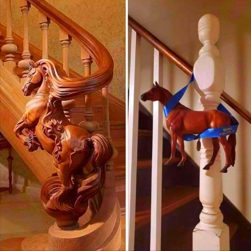 Bütün merdiven korkuluklarını aynı zannedenler, soldaki gibi iş yapılacağını zannedip ucuz fiyat verenleri tercih ediyor. Fakat iş bitince sağdaki gibi bir sonuç ortaya çıkıyor. 
#WebTasarım, #Yazılım, #GrafikTasarım ve diğer bilişim işleri yapanlar ne demek istediğimi anladı😉