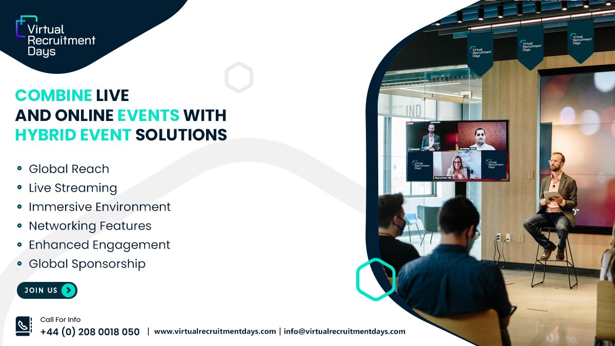 DaysVirtual's tweet image. Hybrid events are now the talk of the town!
You can bring your live and online attendees together and execute a remarkable Hybrid Event. 
#hybridevents #hybridmeetings #hybrideventsplatform #hybridexperience #virtualevents #hybridconference #hybridsolutions