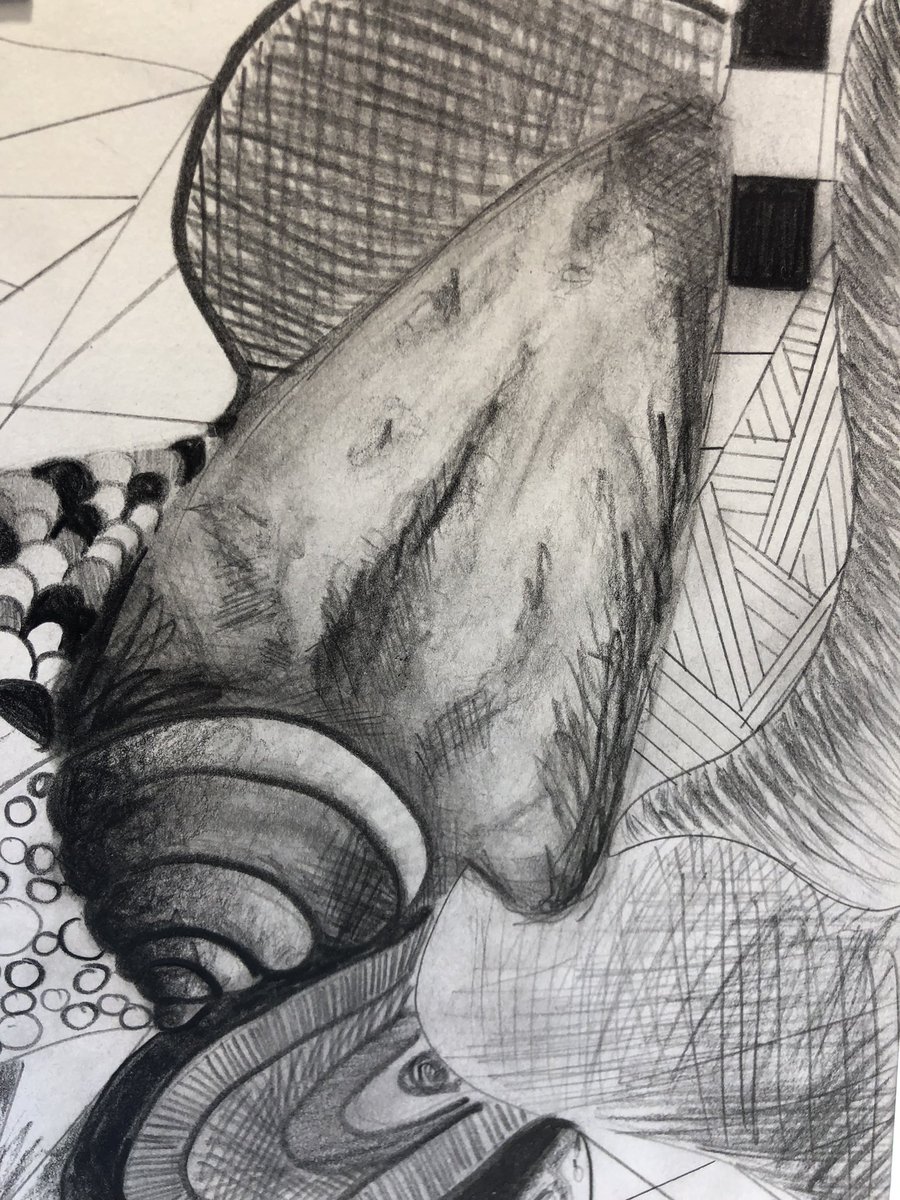 MaidaValeArt's tweet photo. #MaidaValeSchool #MaidaValeArt #MaidaValeYear9 #BlackHistoryMonthUK #BlackHistoryMonth2021 #IbrahimElSalahi #SudaneseArt Pupils made #ShellDrawings using #MarkmakingTechniques. They researched Ibrahim El-Salahi’s work for prep. https://t.co/Z9Rfh1z6Ml