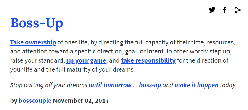 Bungalow argument Mindre end Russell Sabella on Twitter: "Urban Dictionary: Boss-Up  https://t.co/0DU5B3AXdR #SchoolCounseling https://t.co/hUQh605HBK" / Twitter