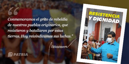 #ATENCIÓN <a href="/CarnetDLaPatria/">Carnet de la patria</a> Inicia la entrega del #BonoResistenciayDignidad enviado por nuestro presidente <a href="/NicolasMaduro/">Nicolás Maduro</a>, a través de la #PlataformaPatria. La entrega tendrá lugar entre los días #13Oct al #20Oct de 2021.