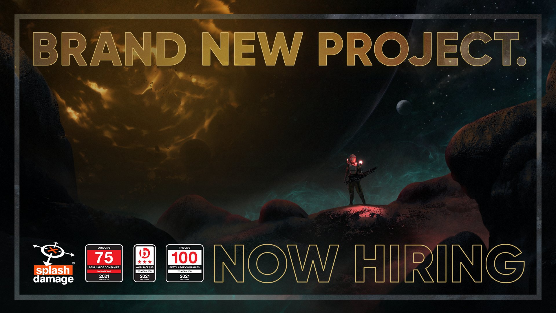 Splash Damage on Twitter: "We're creating a brand new game in an original  sci-fi universe. Now hiring across a range of disciplines: 🪐Animation  Programmer 🪐Art Director 🪐Design Director 🪐Development Director 🪐Lead  Graphics
