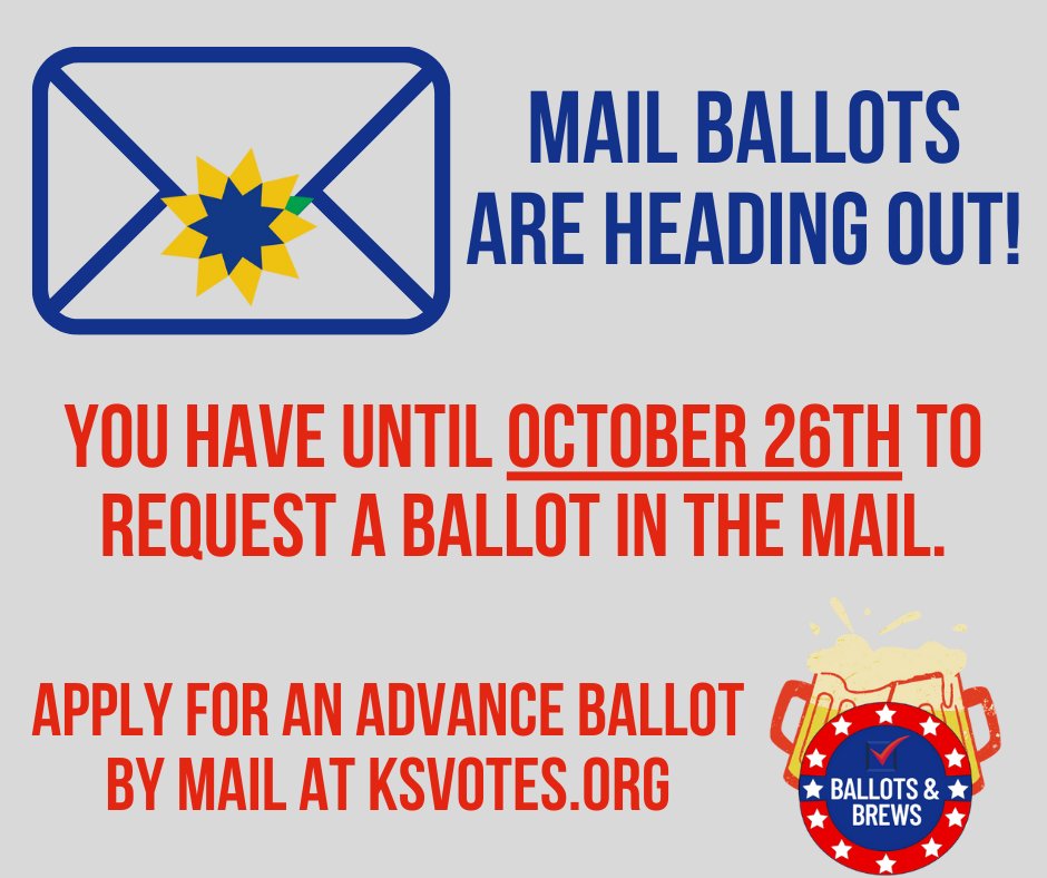 Did you request an Advance Ballot by Mail? If so, those ballots are going in the mail today and should be reaching your mailbox soon!

3,400 mail-in ballots have been requested in Shawnee County so far- a record for a municipal election!