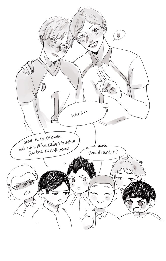 yahaba betraying oikawa-san !!! 😤 