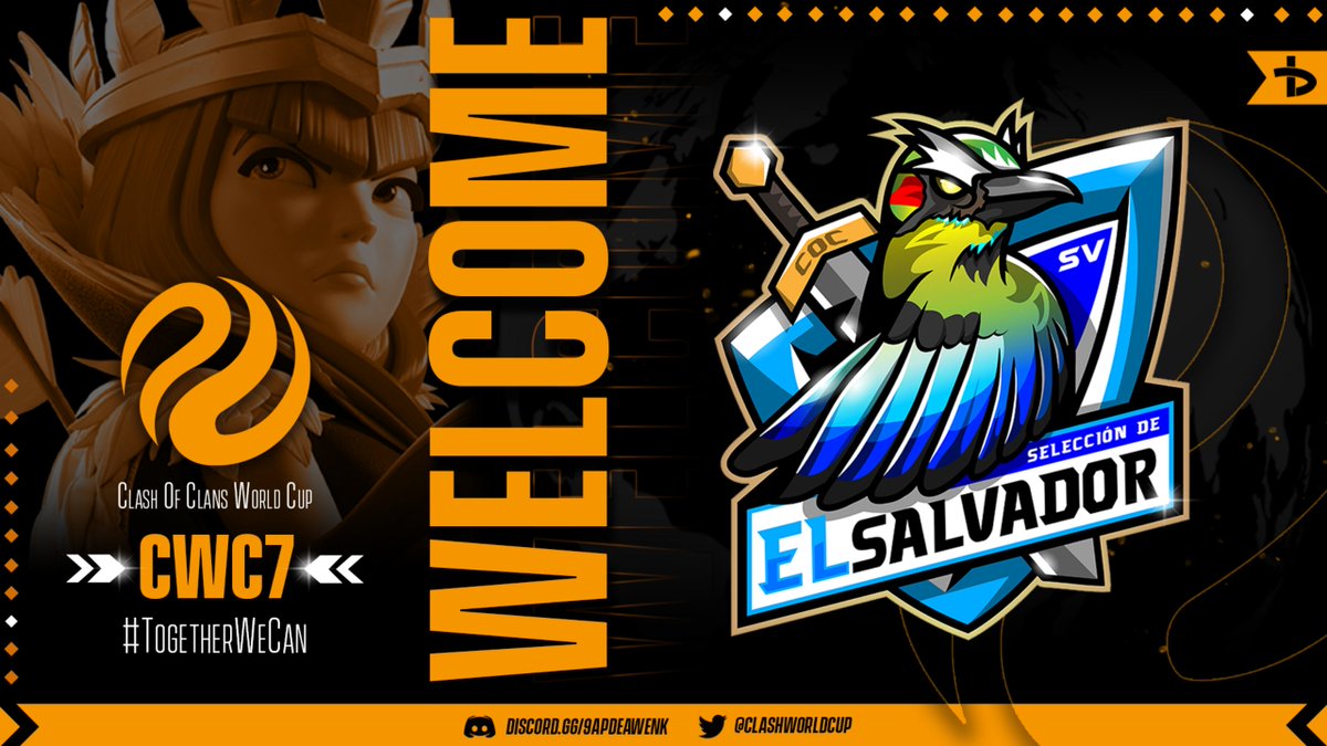 ClashWorldCup's tweet photo. @SelecElSalvador 🇸🇻 signed up for #CWC7!
El Salvador, after two seasons of break they returned to the field.
In NCC they got a silver, but CWC is another arena.
Welcome, selección cuscatleca!
#TogetherWeCan https://t.co/fdnMjqYnUs