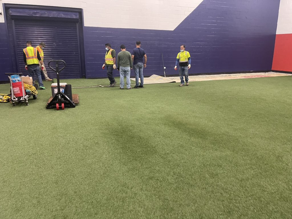 Busy days <a href="/StJohnsU/">St. John's University</a> renovation projects from Ida readying for <a href="/StJohnsBBall/">St. John's Men’s Basketball</a> + all <a href="/StJohnsRedStorm/">St. John's Red Storm</a> seasons #NewYorkTough