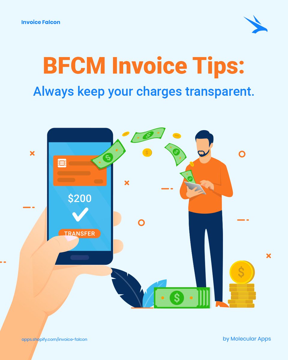 MolecularApps's tweet image. No one likes to receive an invoice where the charges aren’t clear. 

And creating a doubt in your customer’s mind is the last thing you would want to have. So why not create invoices that are clear &amp;amp; on-point?

apps.shopify.com/invoice-falcon

#invoicetips #invoicebranding #shopify