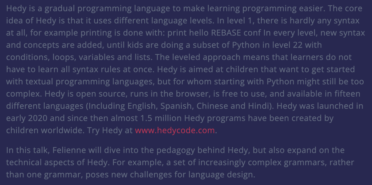 Rebase Conf tweet media