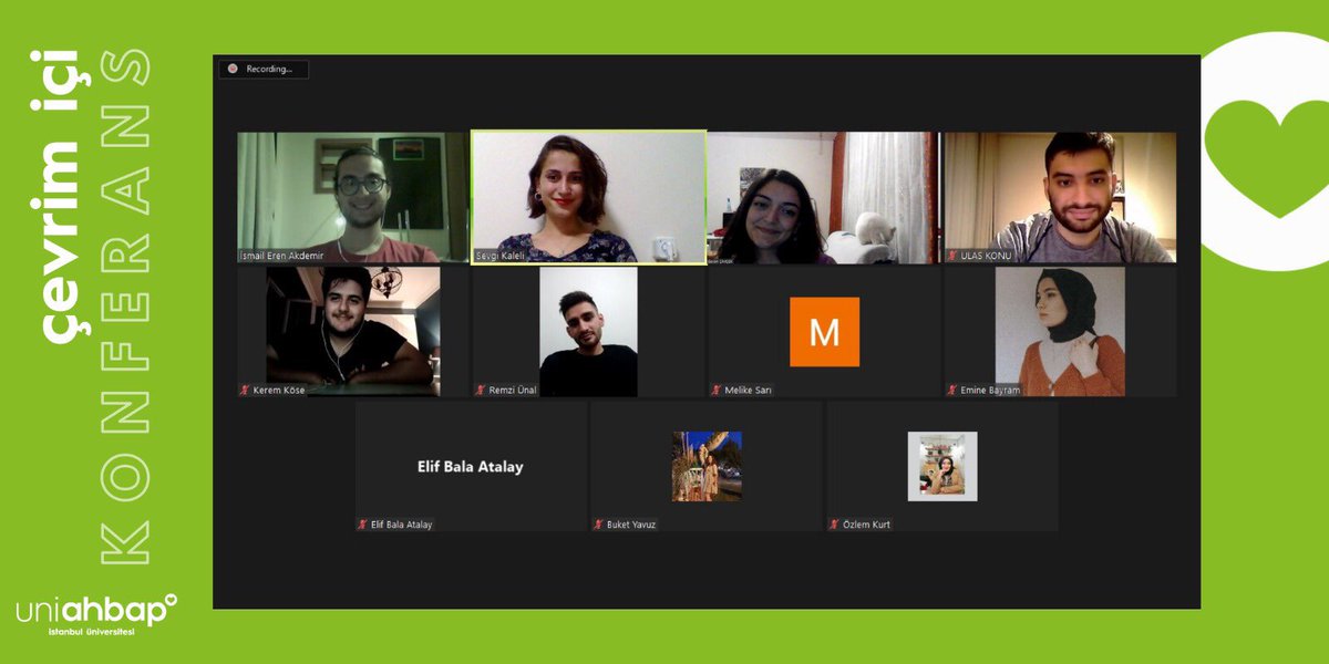 Sayın İsmail Eren Akdemir ile “Dünyanın En Güzel Sarayı Topkapı’ya Sanal Tur” isimli çevrim içi konferansımızı gerçekleştirdik. Konuğumuza ve tüm Ahbaplarımıza katılımlarından dolayı teşekkür ediyoruz. İyi ki Ahbap💚
<a href="/ahbap_istanbul/">Ahbap İstanbul</a> @ahbap_uni