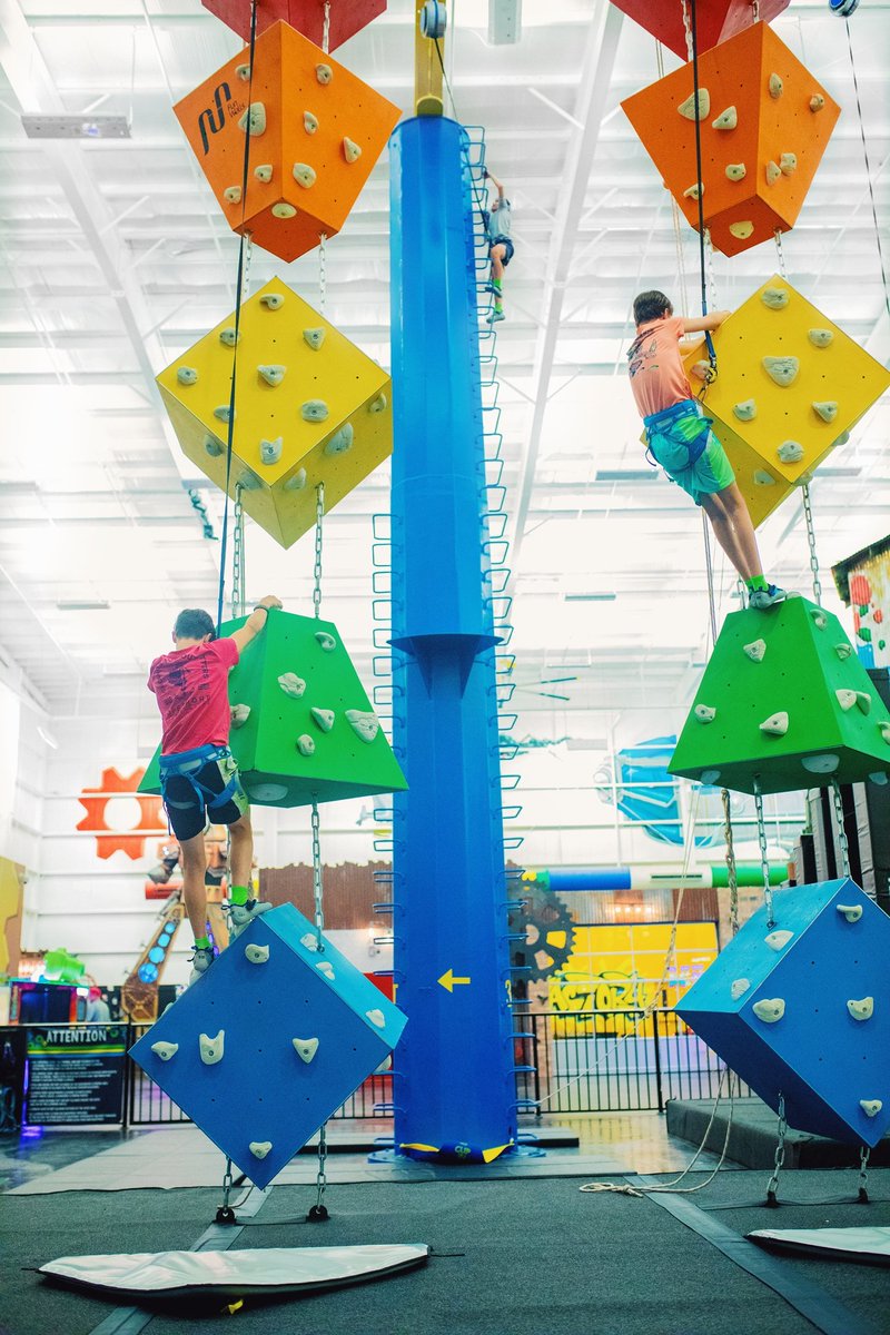 thefactorygs's tweet photo. Add some PLAY to your weekend plans and CLIMB with us! Can you get to the top? 🤔💪👀💥💫 https://t.co/QaYhl9EfGr